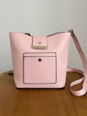 Steve Madden Pink Crossbody Bucket Bag